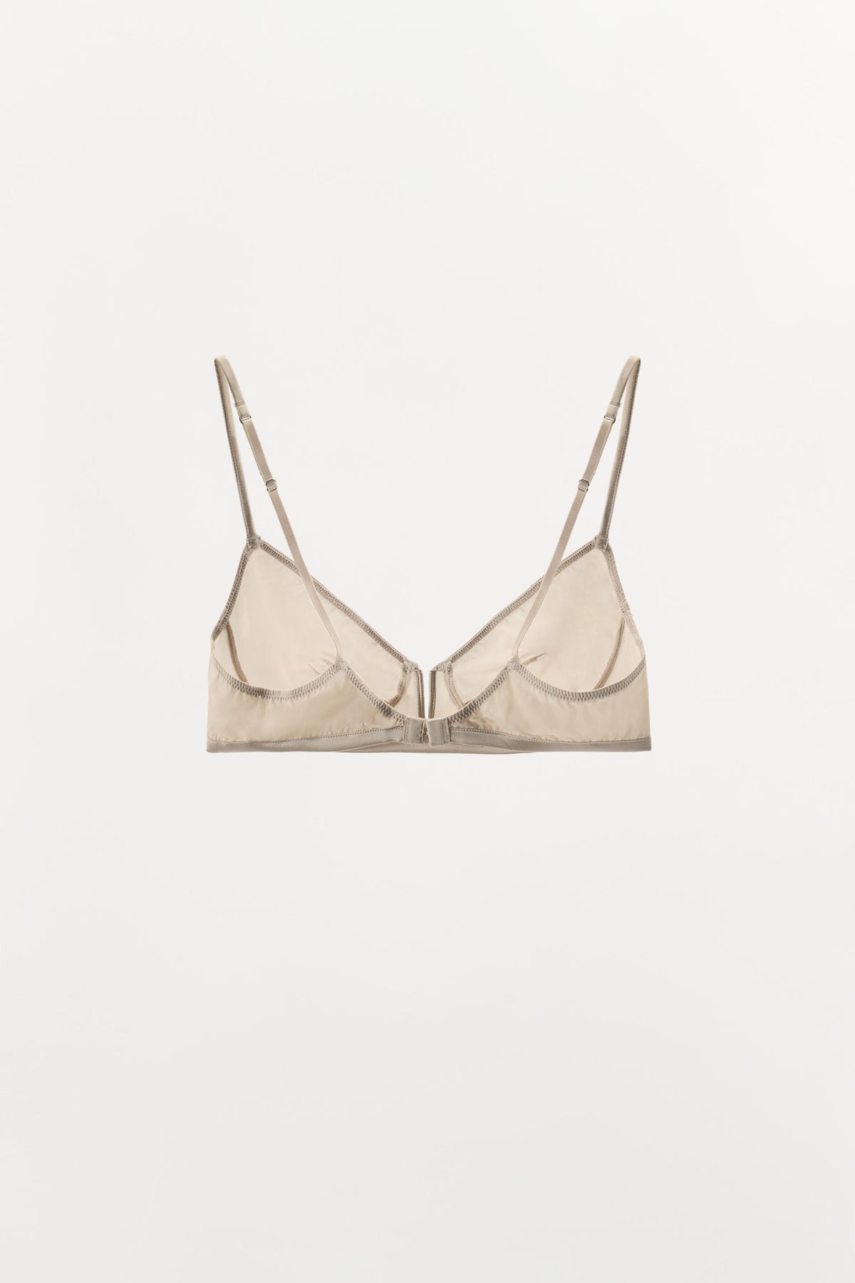 Seiden-Bralette mit Metall