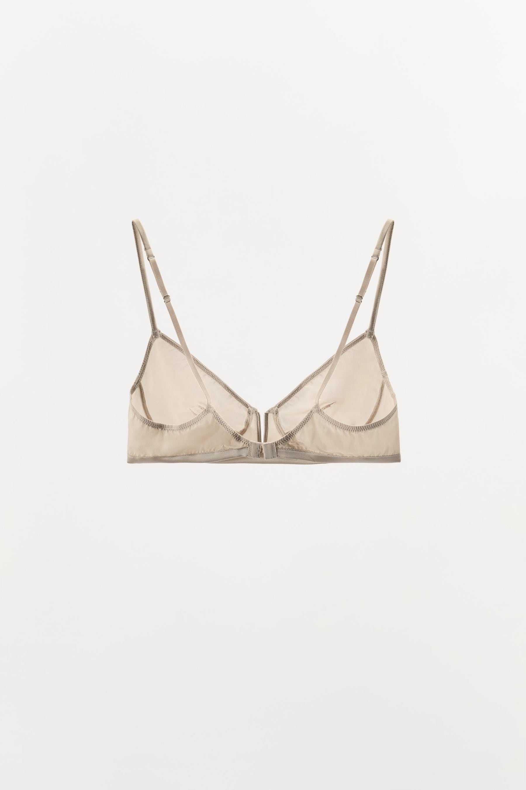 Seiden-Bralette mit Metall