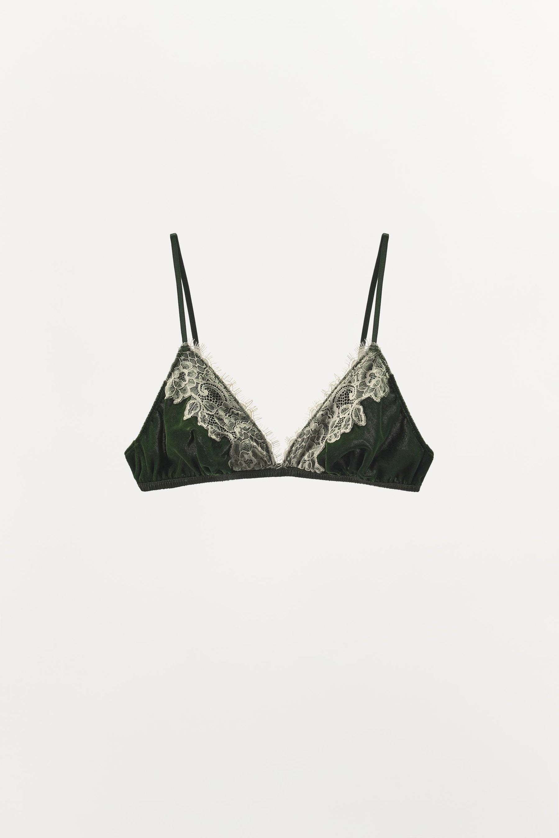 Samt-Spitzen-Bralette