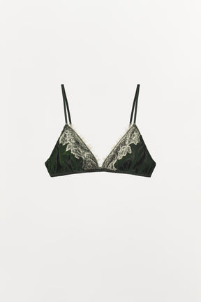 Samt-Spitzen-Bralette