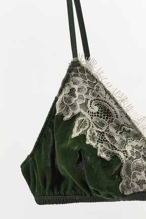 Samt-Spitzen-Bralette