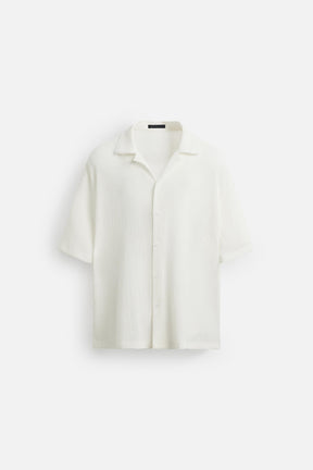 CREASED-EFFECT TEXTURED SHIRT - Image 6