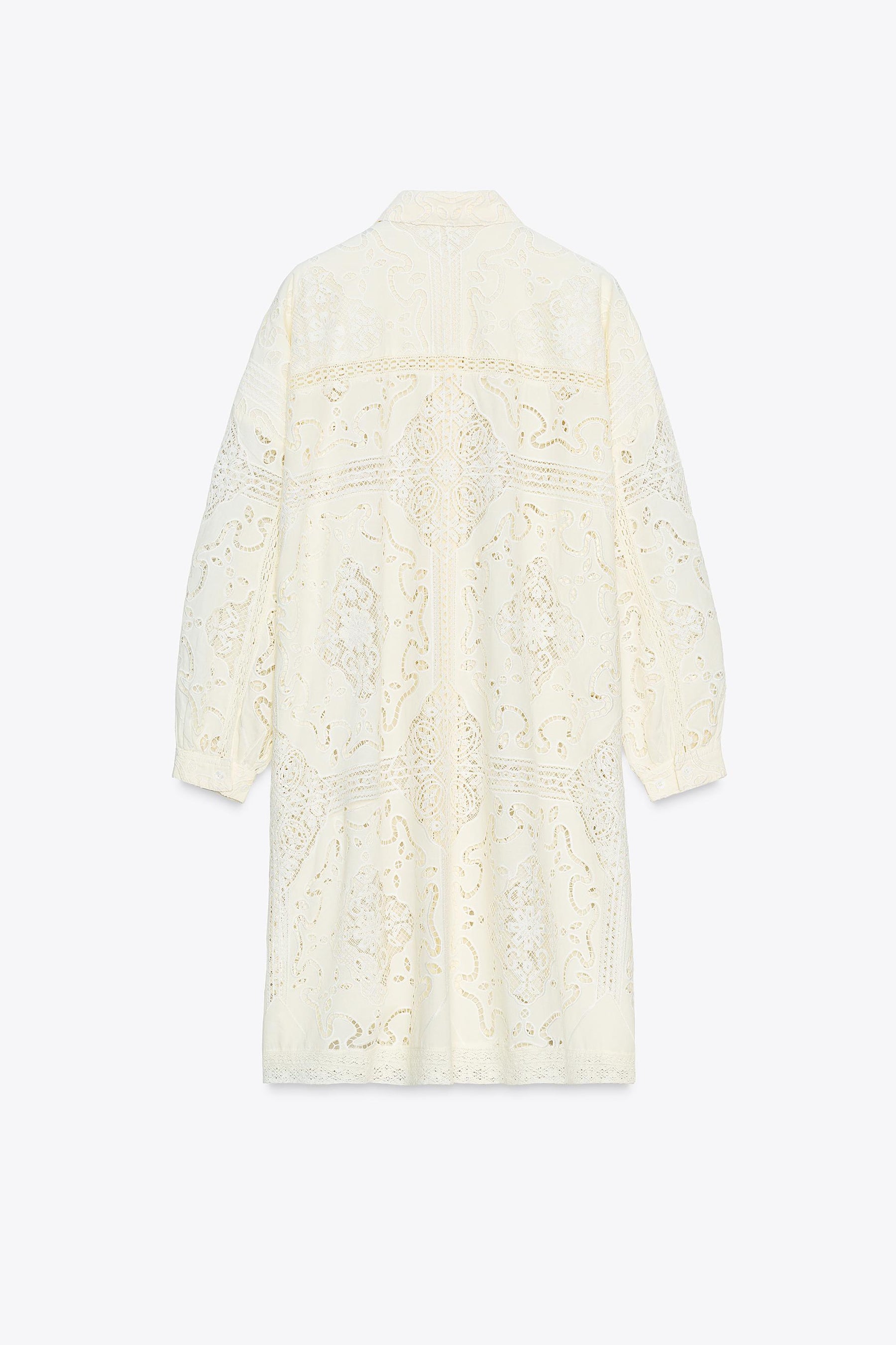 EMBROIDERED SHIRT DRESS ZW COLLECTION - Image 3