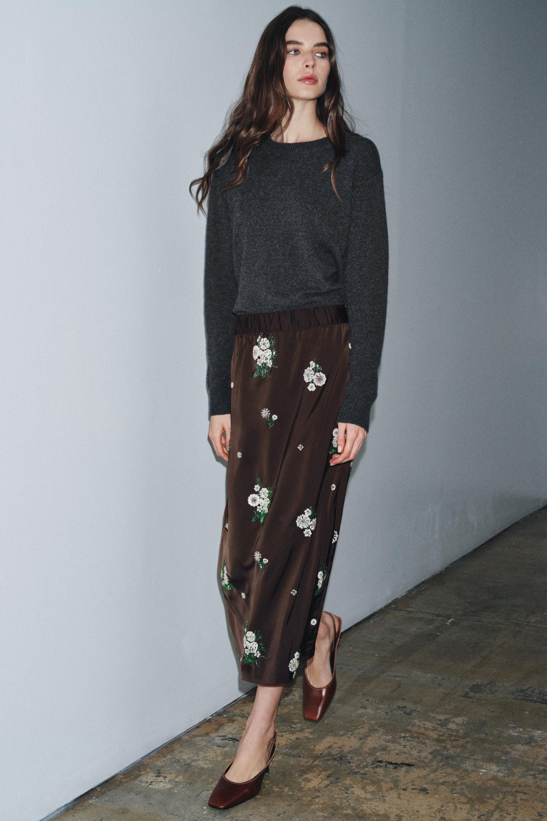 Paillettenbestickter Moderock