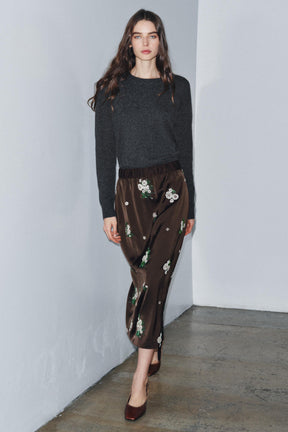 Paillettenbestickter Moderock