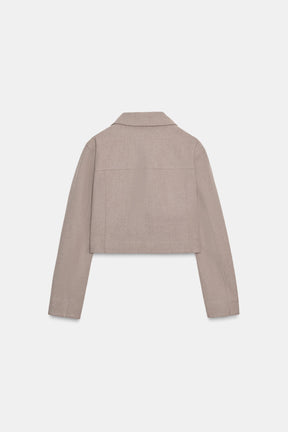 Kurze Jacke mit Reißverschluss