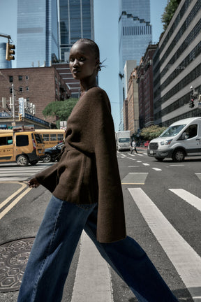 Strickjacke mit Gürtel