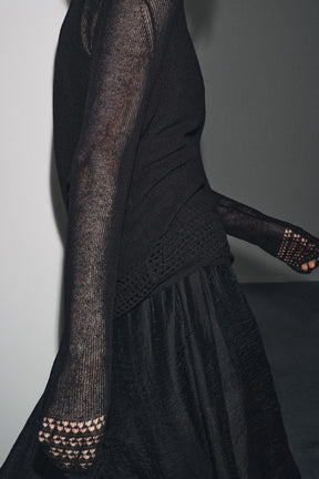 POINTELLE KNIT CROP TOP - Image 4