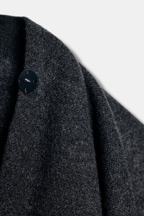 KNIT CAPE WITH SCARF DETAIL - Image 6