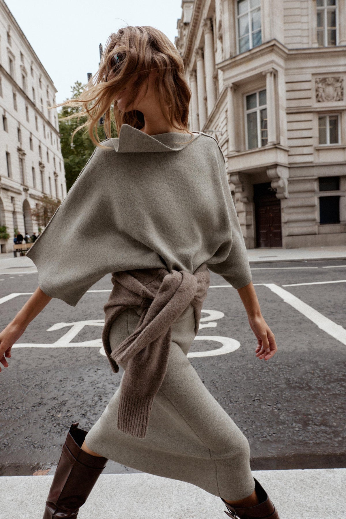 Strickpullover mit Kragen