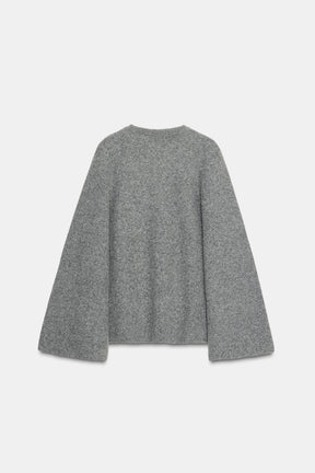 Cardigan mit offenen Ärmeln