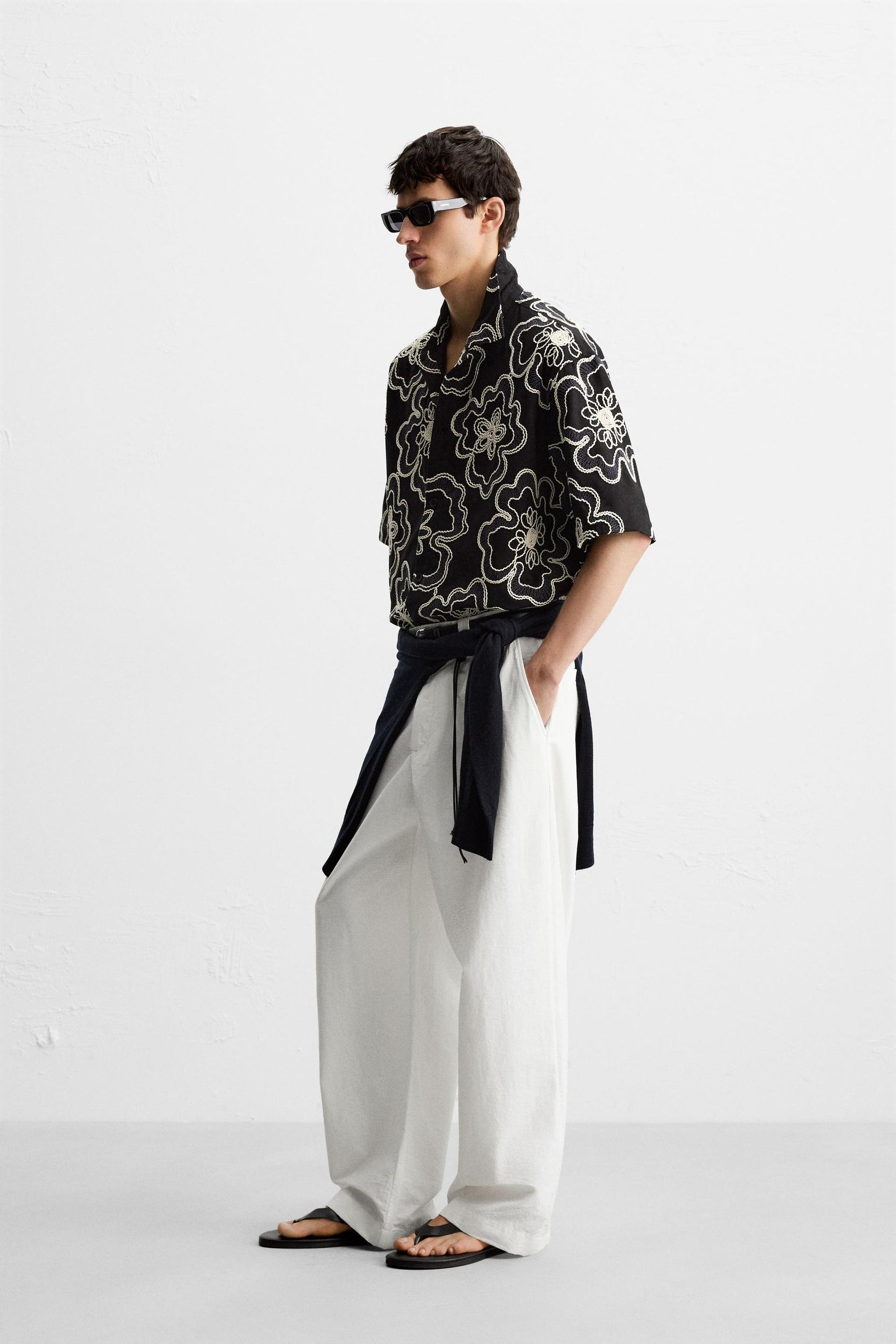 TEXTURED EMBROIDERY SHIRT - Image 4