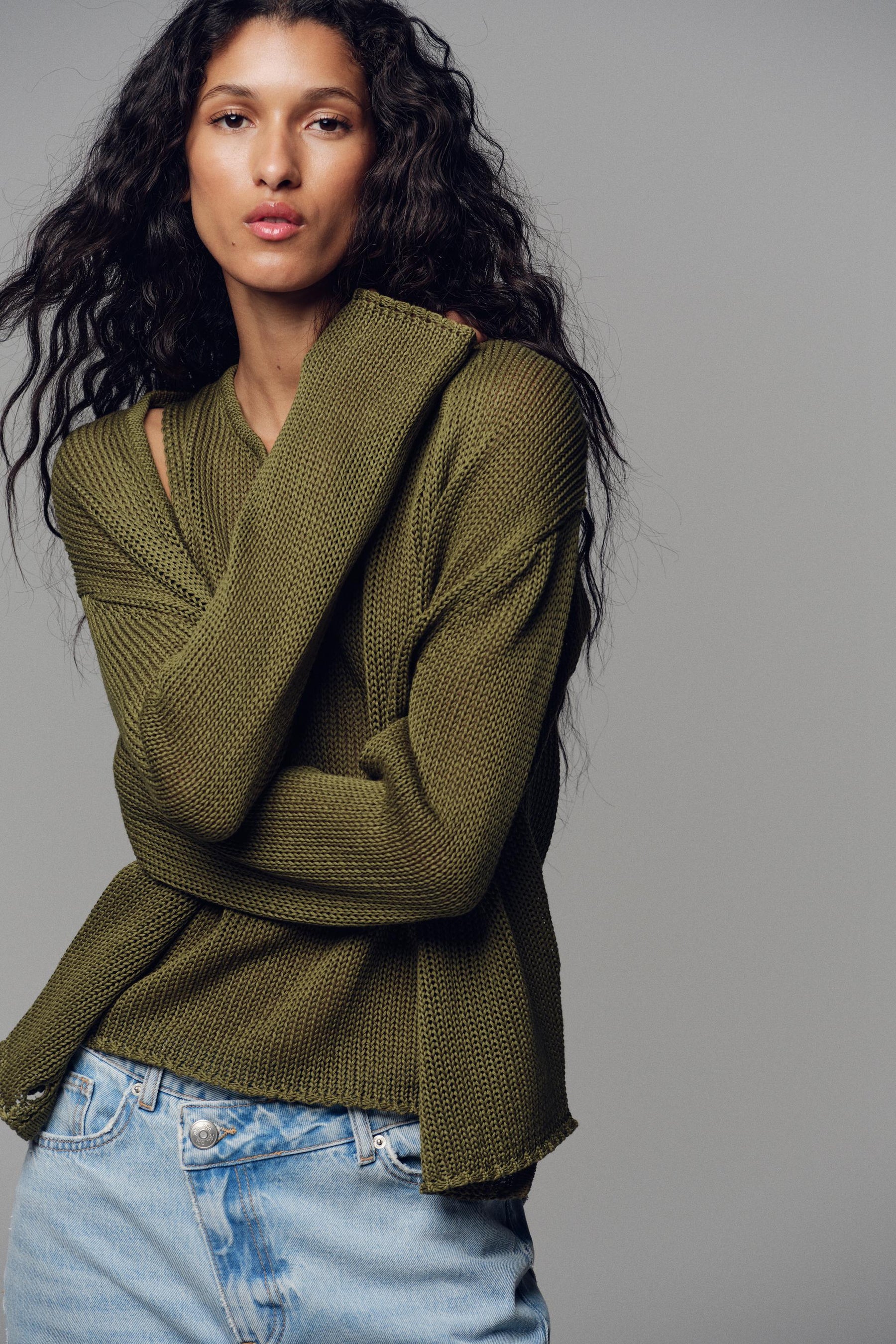 Strickjacke aus Baumwolle