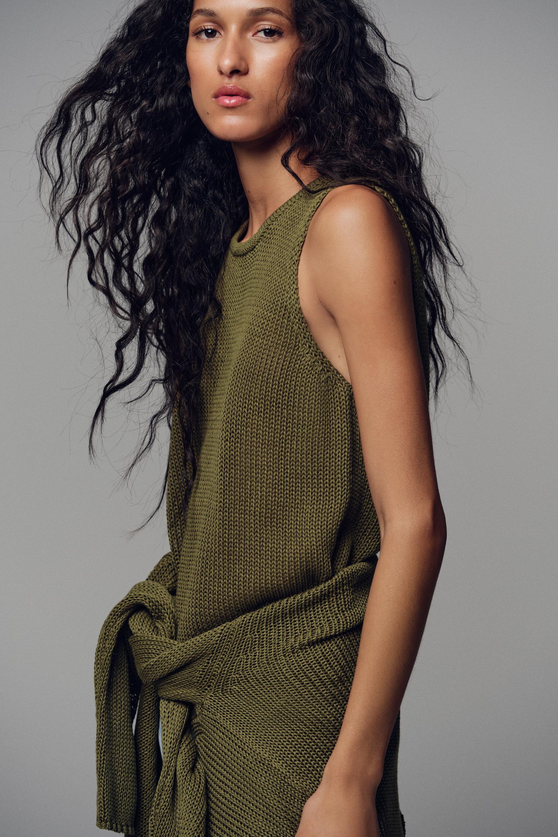 Strickoberteil aus Baumwolle