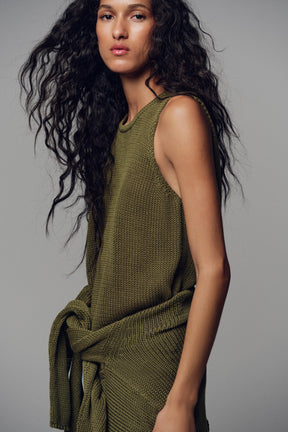 Strickoberteil aus Baumwolle