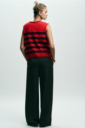 KNIT JUMPER WAISTCOAT WITH SIDE BUTTONS - Image 6