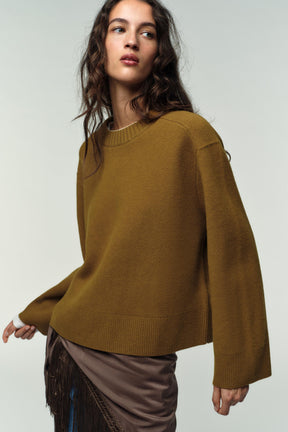 WOOL BLEND LONG SLEEVE JUMPER - Image 2