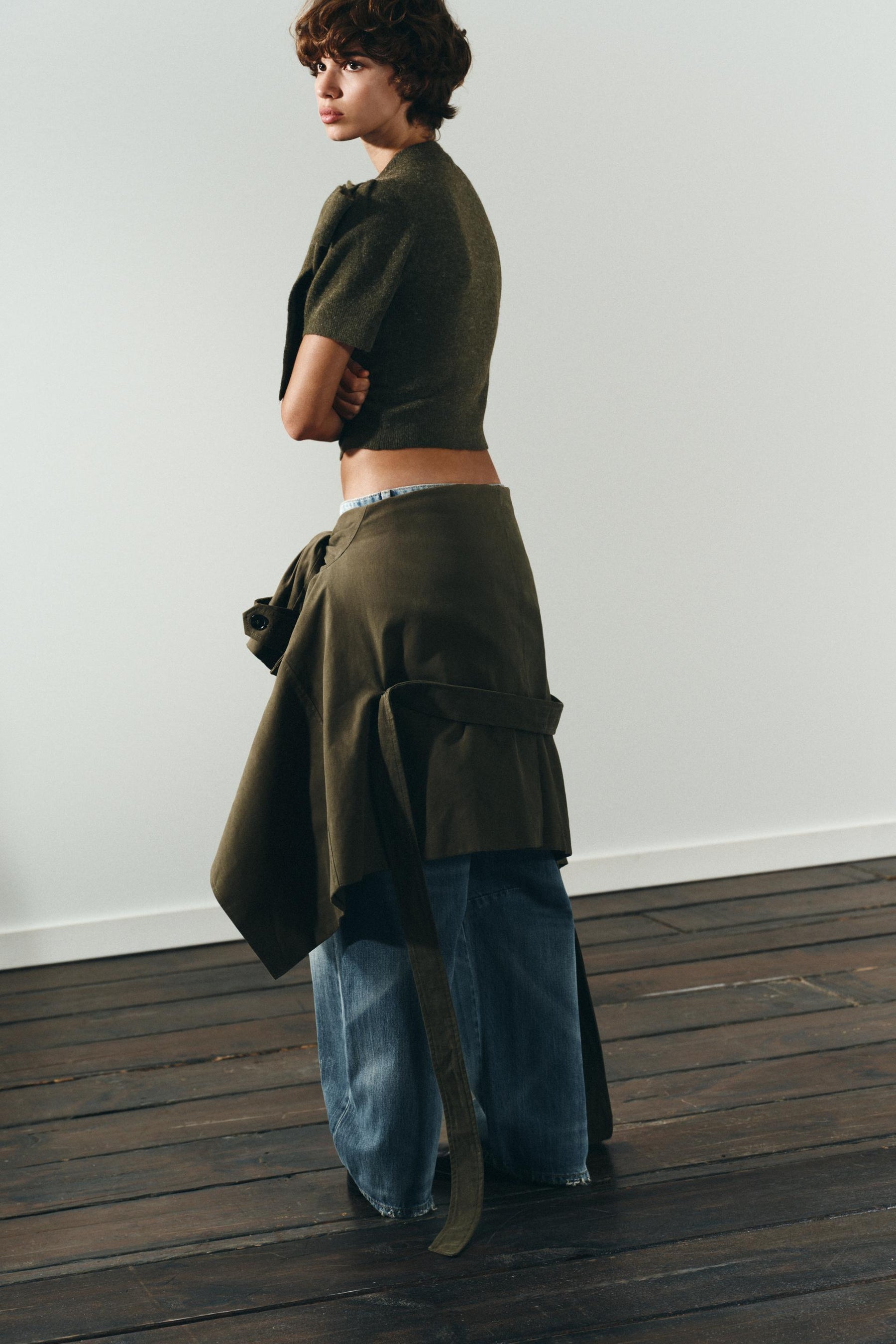 Kurzarm-Strickpullover