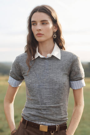 100% WOOL KNIT TOP LIMITED EDITION - Image 2