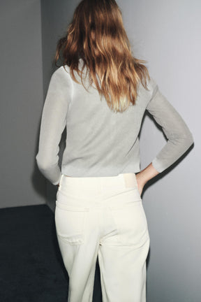 Cardigan mit verwaschenem Effekt