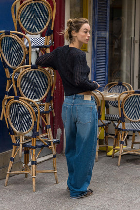 Strickjacke aus Wolle und Alpaka