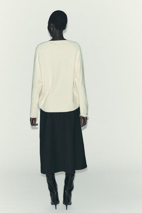 ÜBERGRÖSSERTER STRICKPULLOVER