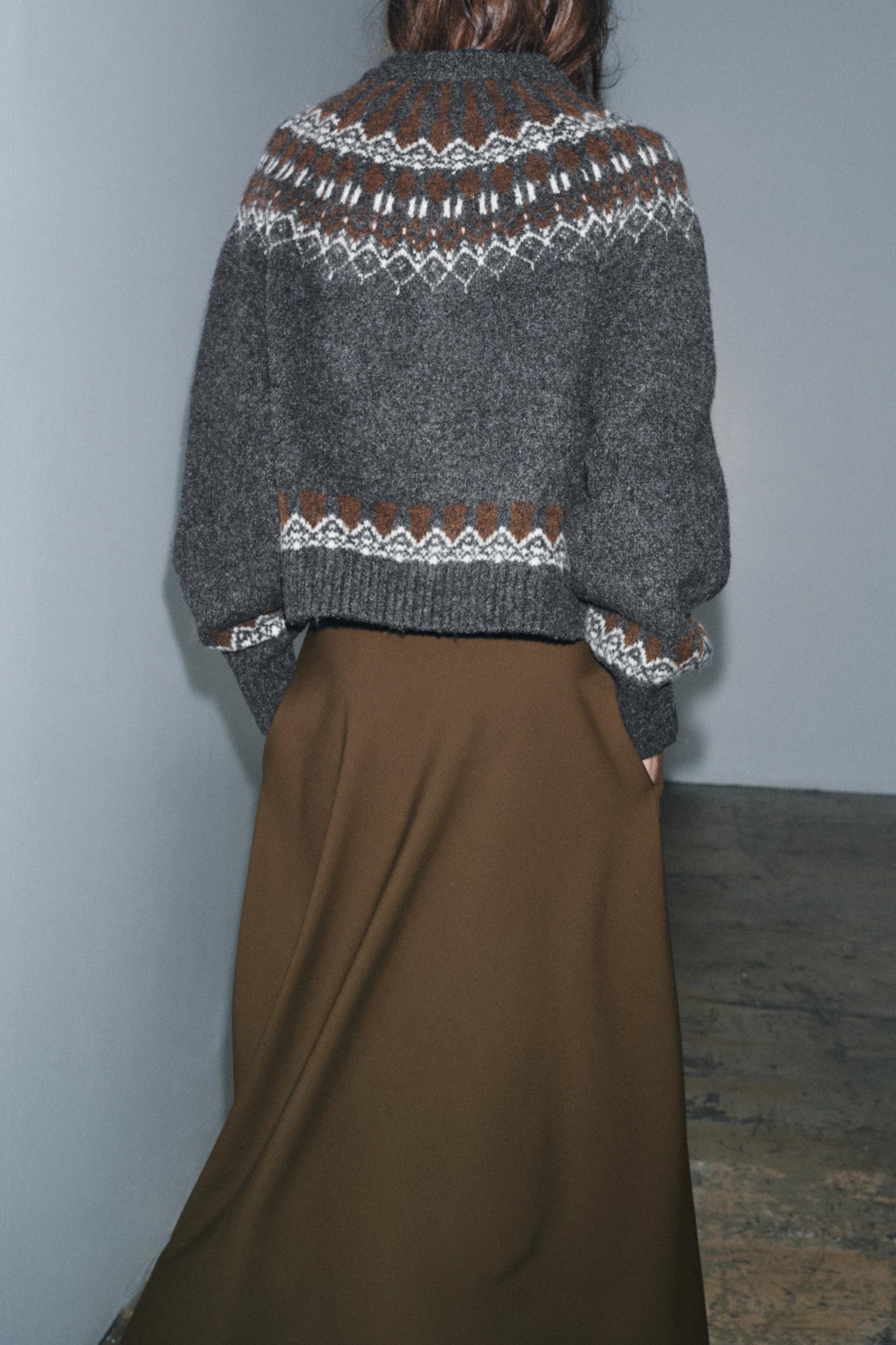 Jacquard-Strickpullover