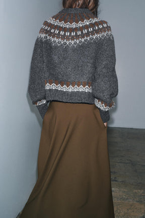 Jacquard-Strickpullover