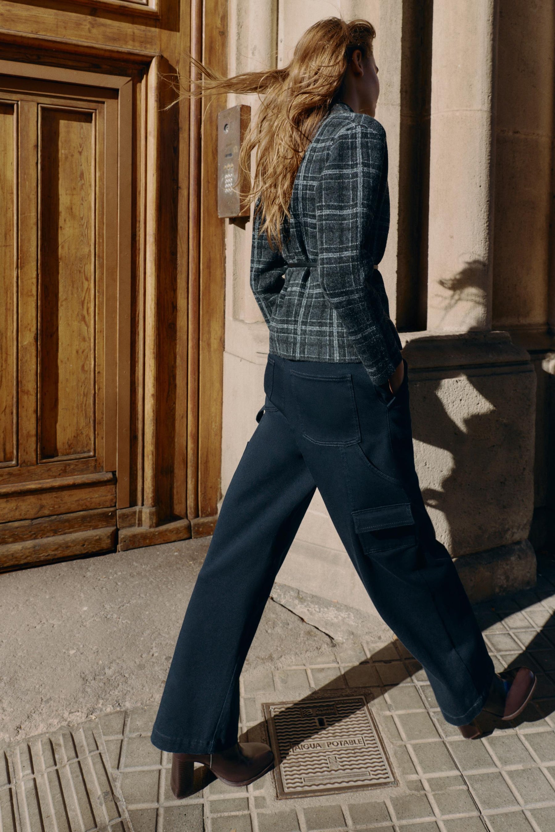 Strickjacke mit Gürtel