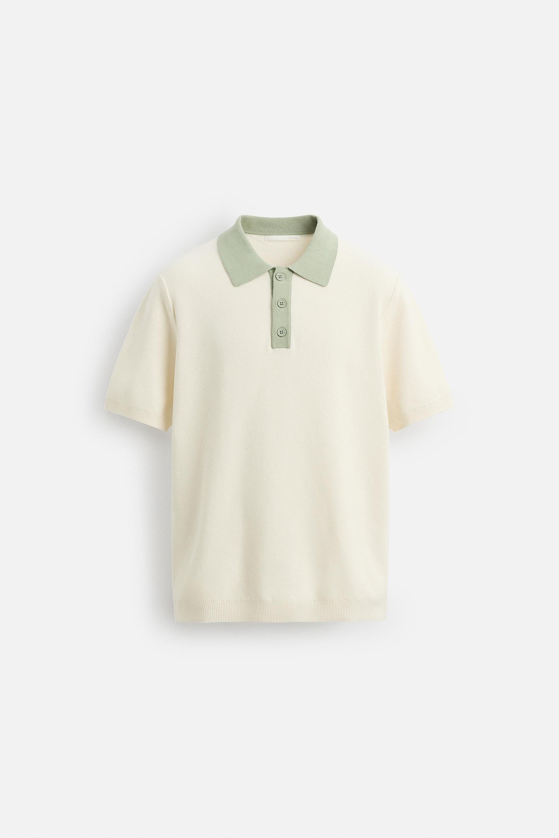 CONTRAST KNIT POLO SHIRT - Image 6
