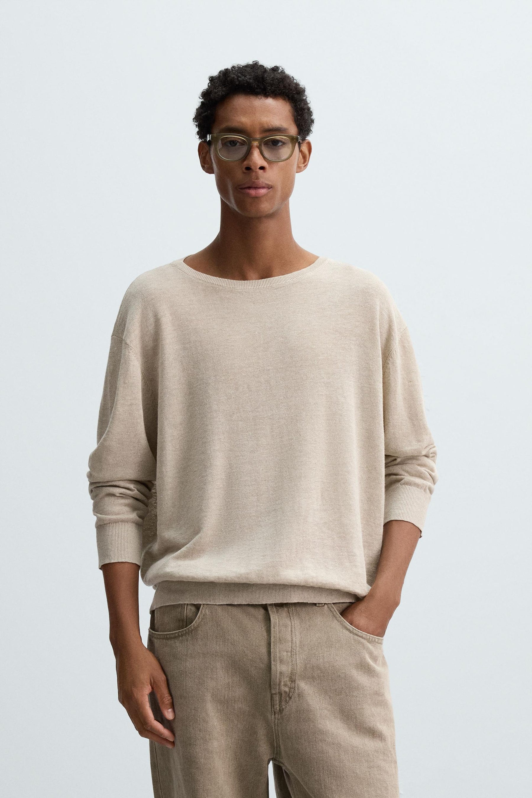 LIGHTWEIGHT LINEN SWEATER - Image 2