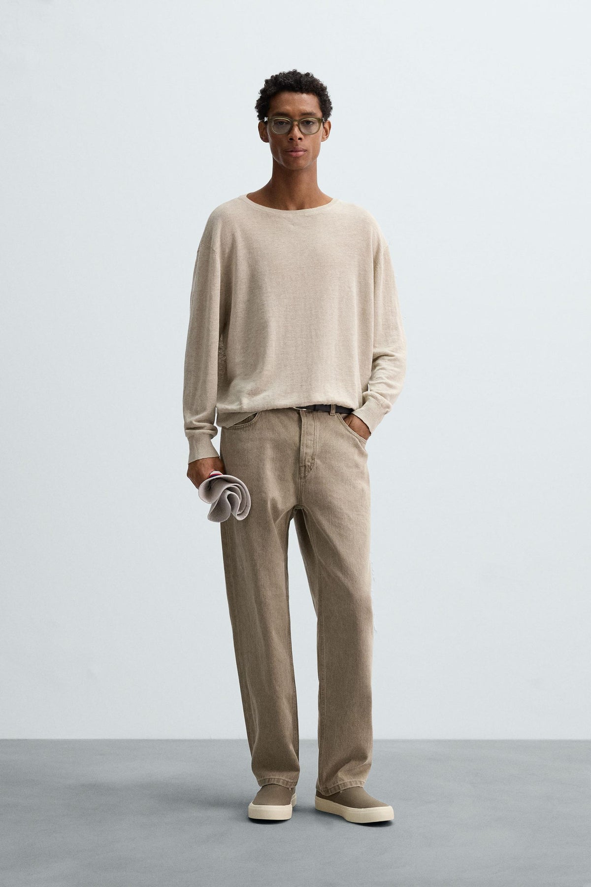 LIGHTWEIGHT LINEN SWEATER - Image 1