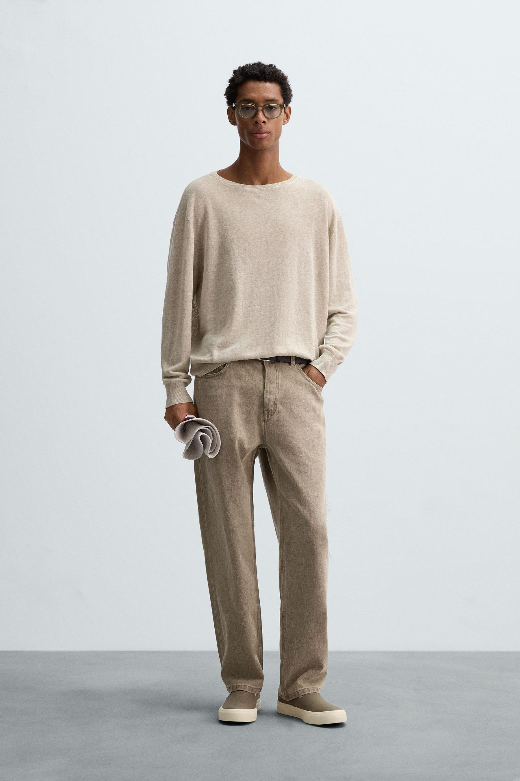 LIGHTWEIGHT LINEN SWEATER - Image 1