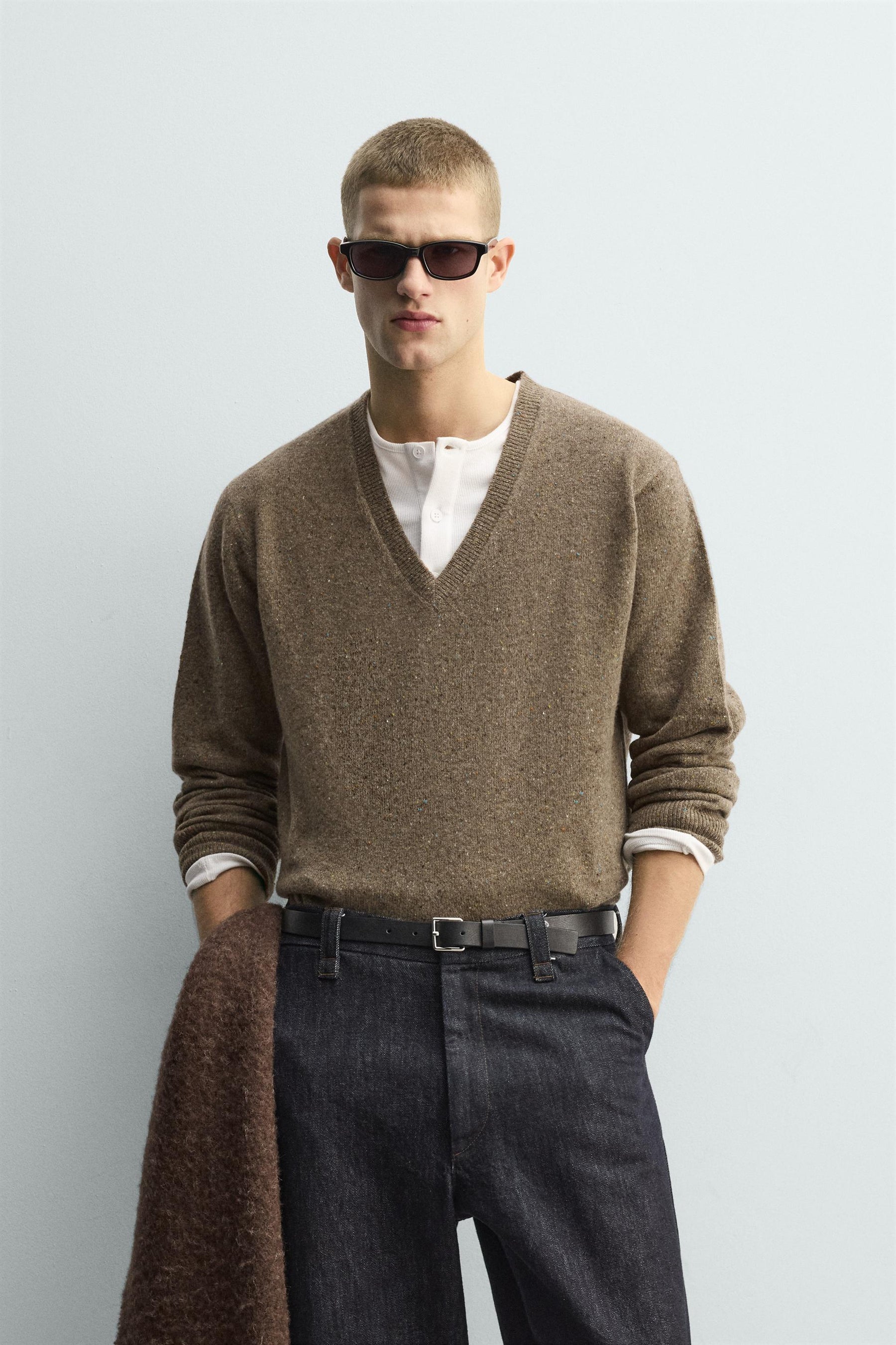 WOOL BUTTON-UP JUMPER - Image 2