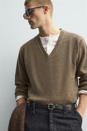 WOOL BUTTON-UP JUMPER - Image 6