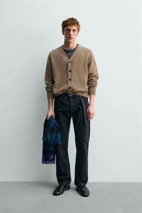 WOOL - CASHMERE CARDIGAN AARON LEVINE X - Image 1
