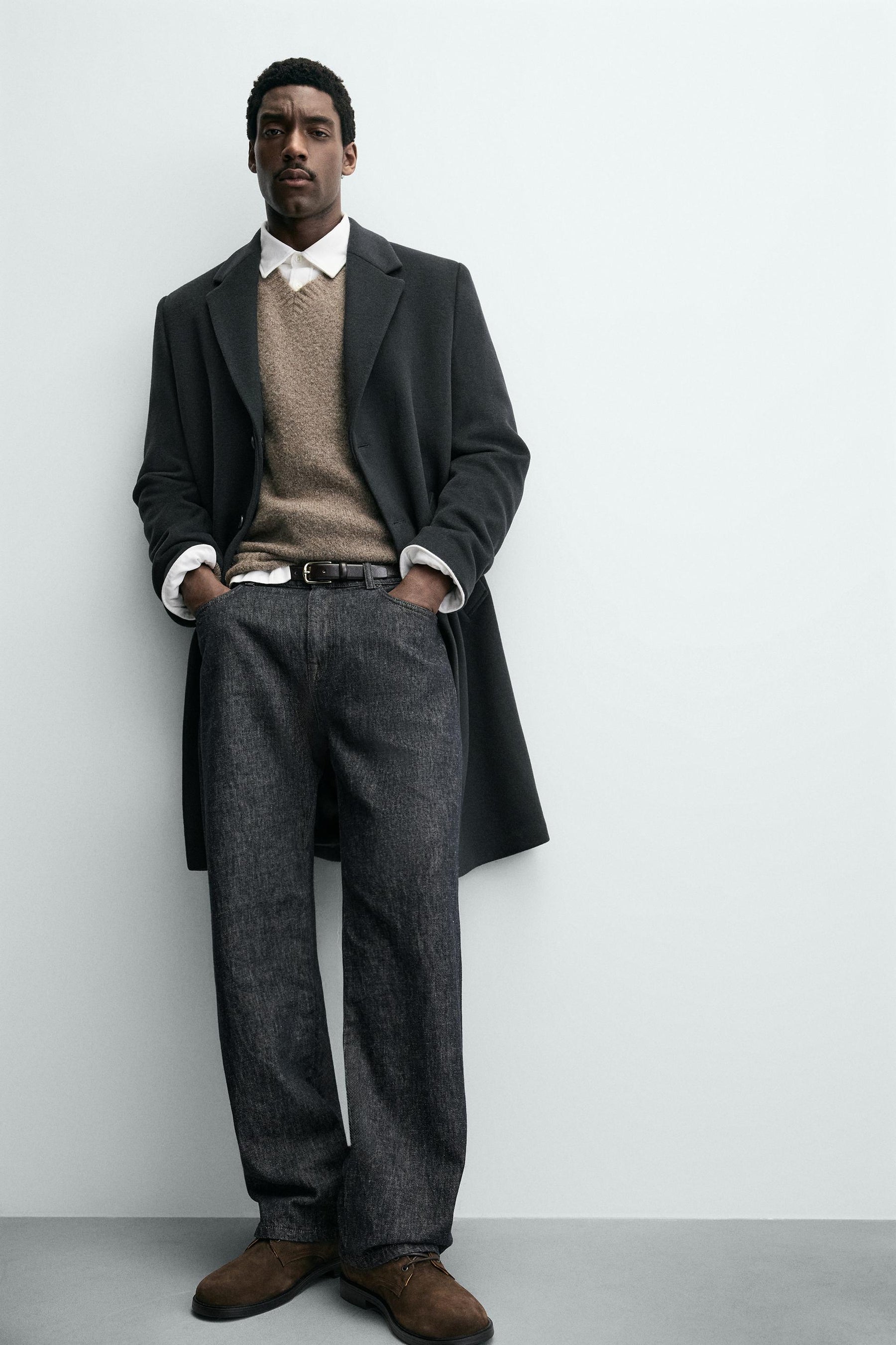 REGULAR FIT WOOL COAT - Image 7