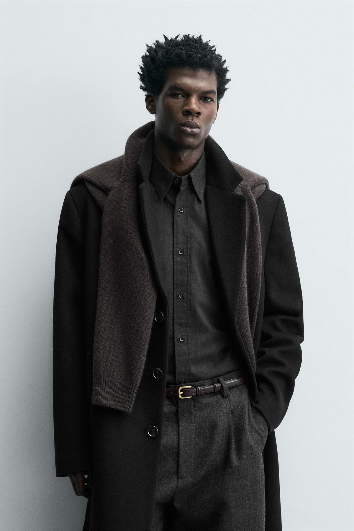 REGULAR FIT WOOL COAT - Image 2