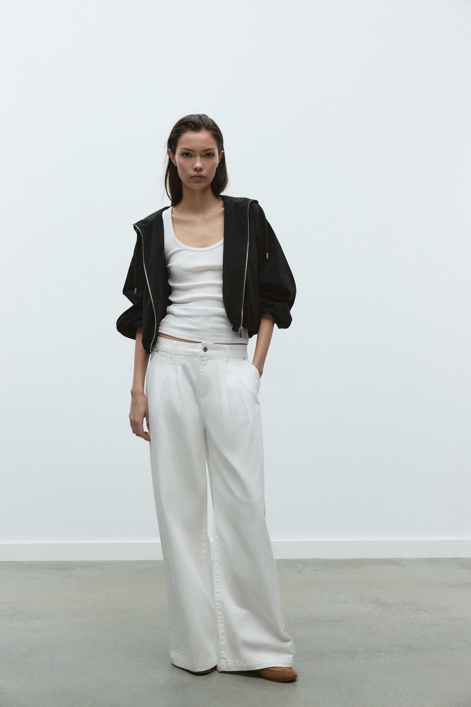 RUBBERISED HOODED JACKET - Image 1