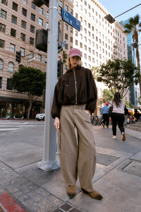 Oversized Bomberjacke mit Kapuze