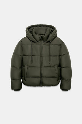 SHORT WATER-REPELLENT AND WINDPROOF HOODED ANORAK - Image 6