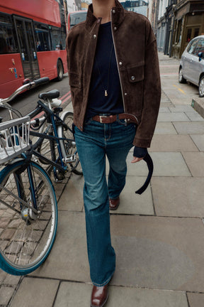 BOMBERJACKE AUS LEDER UND WILDLEDER