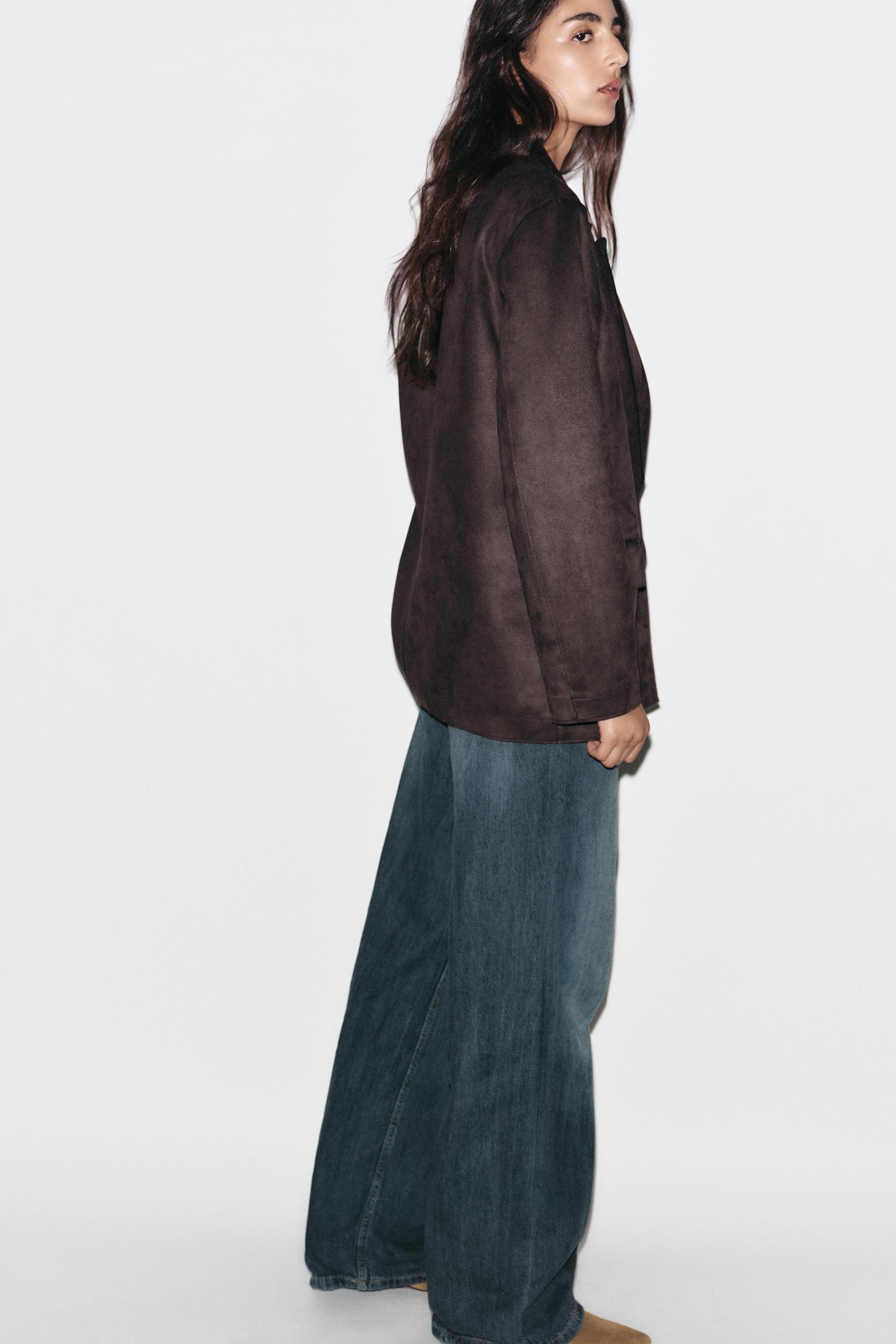 FAUX SUEDE BLAZER - Image 3