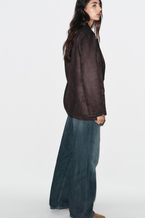 FAUX SUEDE BLAZER - Image 3