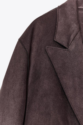 FAUX SUEDE BLAZER - Image 7