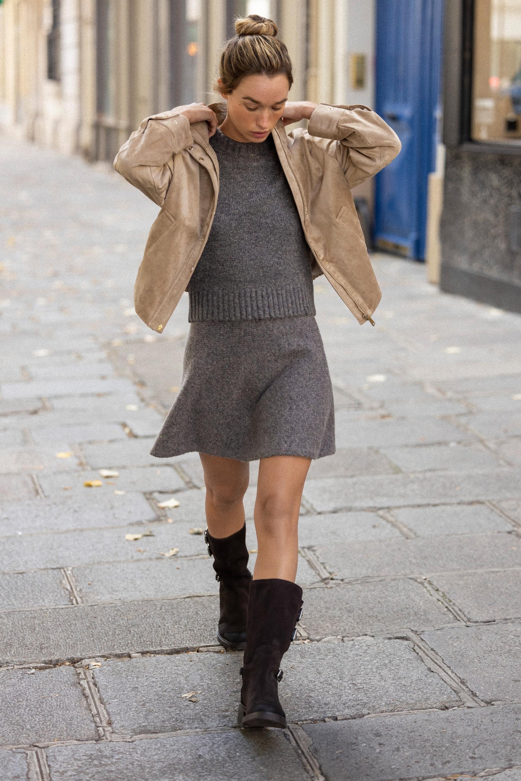 FAUX SUEDE JACKET - Image 1