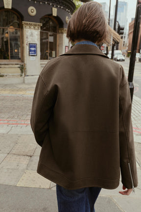 Bikerjacke aus Kunstwildleder