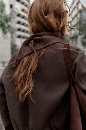 SOFT JACKET WITH LEATHER EFFECT TRIMS - Image 5