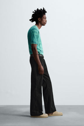 FLORAL EMBROIDERY TROUSERS - Image 4