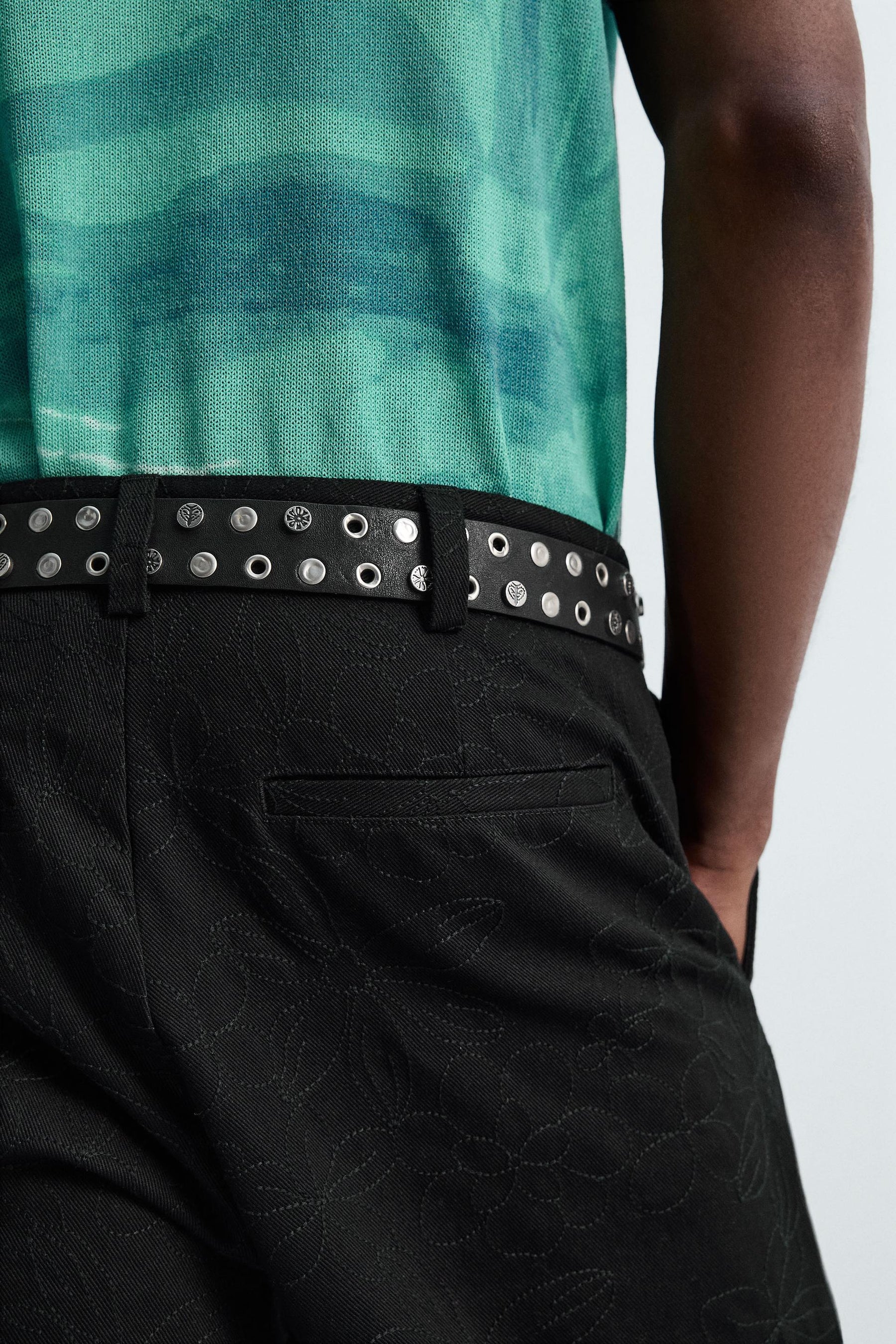 FLORAL EMBROIDERY TROUSERS - Image 6